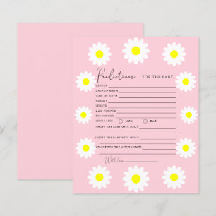 Papier marguerites fleurs sauvages - prédictions pour béb