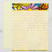 Papier Marguerites funky (Devant / Derrière)