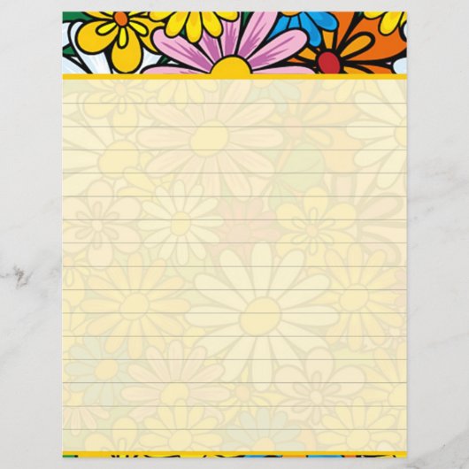 Papier Marguerites funky (Devant)