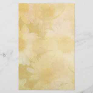 Papier Marguerites sur un Arrière - plan jaune pâle
