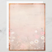 Papier marguerites vintages (Devant / Derrière)