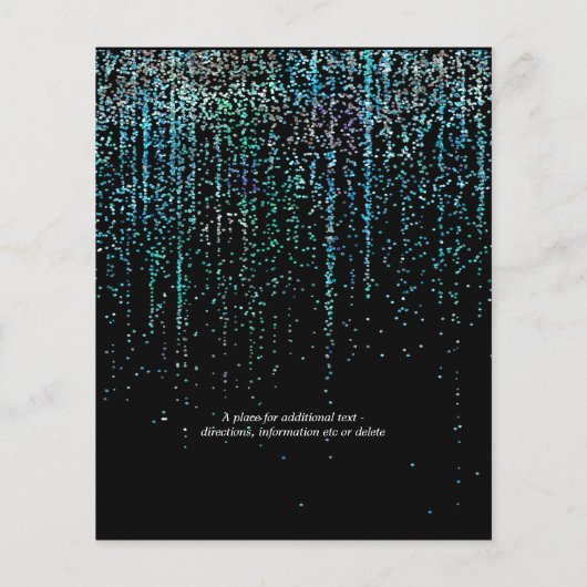 Papier Mariage à faible budget Edgy Parties scintillant T (Dos)