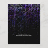 Papier Mariage à faible budget Edgy Purple Parties scinti (Dos)