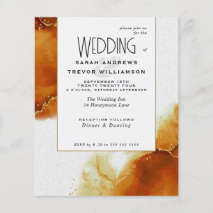 Papier Mariage à petit budget  Toscane Topaze Cieux Abstr