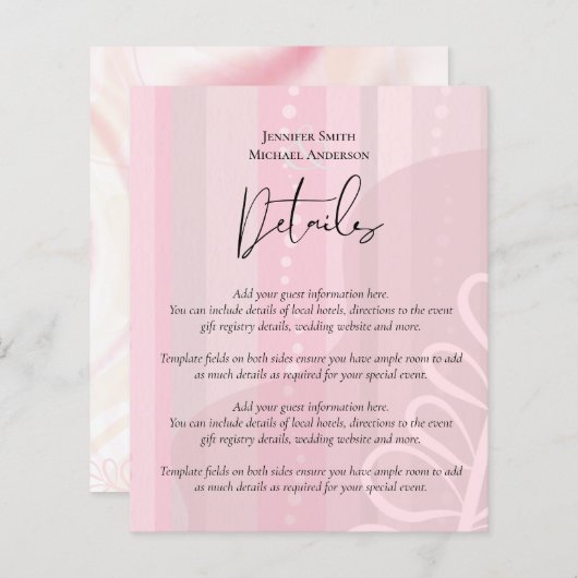 Papier Mariage Abstrait moderne scandinave japonais (Devant / Derrière)