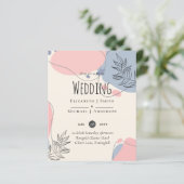 Papier Mariage Abstrait moderne scandinave japonais (Debout devant)