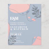 Papier Mariage Abstrait moderne scandinave japonais (Devant)