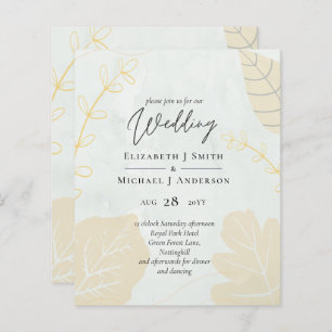 Papier Mariage Abstrait moderne scandinave japonais