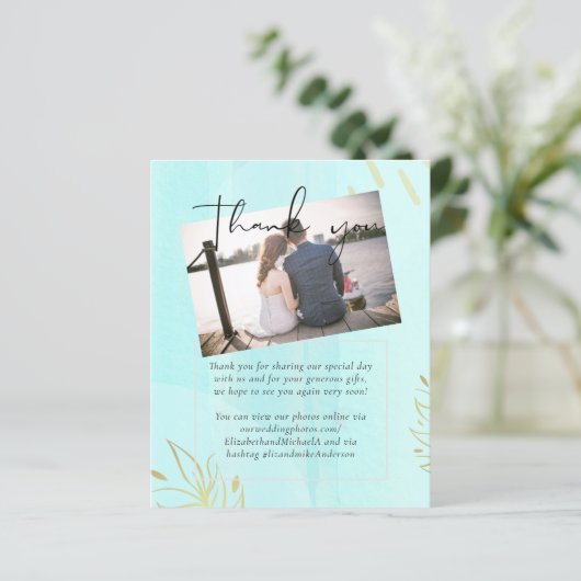 Papier Mariage Abstrait moderne scandinave japonais (Debout devant)