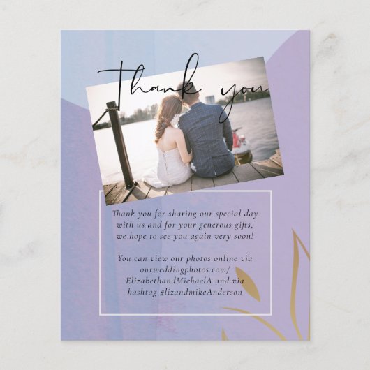 Papier Mariage Abstrait moderne scandinave japonais (Devant)