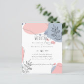 Papier Mariage Abstrait moderne scandinave japonais (Debout devant)