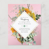 Papier Mariage Amoureux de la Nature Floral Verdure Bohèm (Devant)