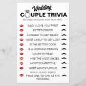 Papier Mariage amusant Couple Trivia Jeu - Mariée vs Groo (Devant)