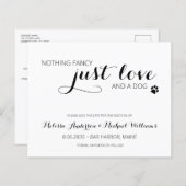 Papier Mariage Animaux De Compagnie Juste Aimer Budget Ch (Devant / Derrière)