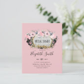 Papier MARIAGE - Argent Rosegold Floral Girl Parties scin (Debout devant)