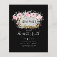 MARIAGE - Argent Rosegold Floral Girl Parties scin