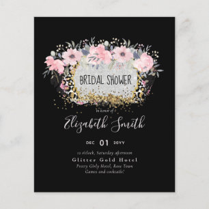 Papier MARIAGE - Argent Rosegold Floral Girl Parties scin