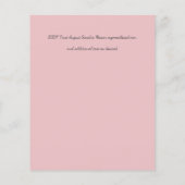 Papier MARIAGE - Argent Rosegold Floral Girl Parties scin (Dos)