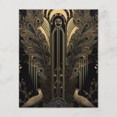 Papier Mariage Art déco élégant et économique (Dos)