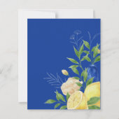 Papier Mariage au citron bleu méditerranéen Sauvez la dat (Dos)