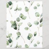 Papier Mariage au milieu de la verdure d'eucalyptus : Pro (Dos)