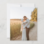 Papier Mariage Blanc de Typographie Traditionnelle Classi (Dos)