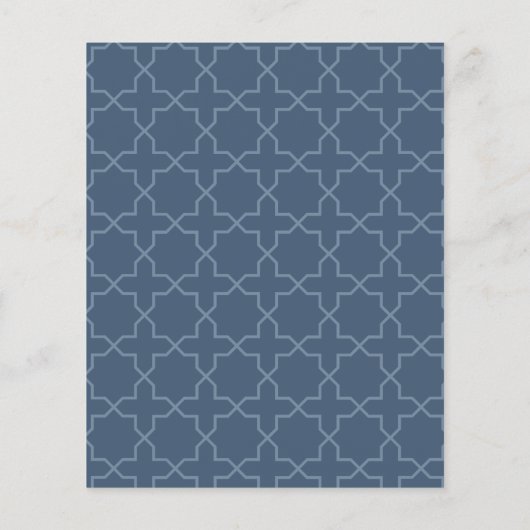Papier Mariage bleu avec Motif en lattes (Dos)