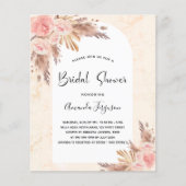 Papier Mariage bohème chic à petit budget herbe de pampa (Devant)