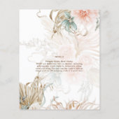 Papier Mariage Bohème Herbe de Pampas Fleur de Sauge de C (Dos)