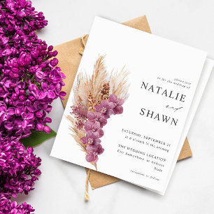 Papier Mariage Boho Floral Purple Budget