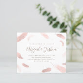 Papier Mariage Boho Pink Aquarelle Budget (Debout devant)