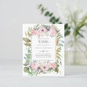 Papier Mariage Boho rose pâle (Debout devant)