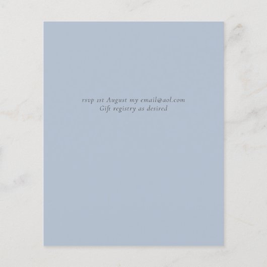 Papier Mariage Boho rose pâle (Dos)