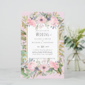 Papier Mariage Boho rose pâle (Debout devant)