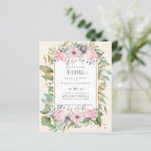 Papier Mariage Boho rose pâle (Debout devant)