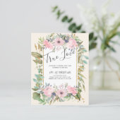 Papier Mariage Boho rose pâle (Debout devant)