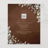 Papier Mariage Brown vert automne hiver (Dos)