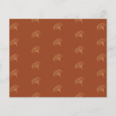 Papier Mariage brûlé orange ginkgo or enregistrer la date (Dos)