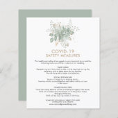 Papier Mariage Budget 19 Covid de sécurité (Devant / Derrière)
