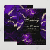 Papier Mariage Budget Améthyst Purple Encre d'alcool pour (Devant / Derrière)