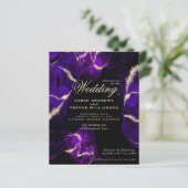 Papier Mariage Budget Améthyst Purple Encre d'alcool pour (Debout devant)