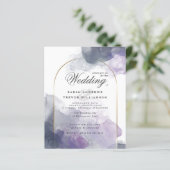 Papier Mariage Budget Celestial Dusty Blue Smokey Violet (Debout devant)