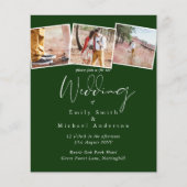 Papier MARIAGE BUDGET Couleurs Vert Sage Olive Invitation (Devant)