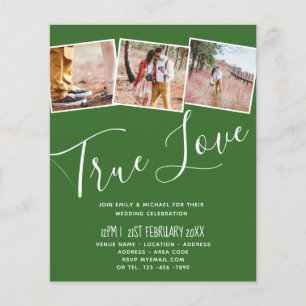 Papier MARIAGE BUDGET Couleurs Vert Sage Olive Invitation