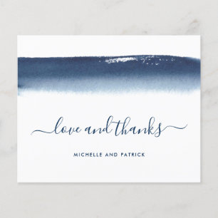 Papier Mariage budget de la marine Blue Watercolor