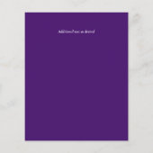 Papier Mariage BUDGET Inviter Orange Purple Laver (Dos)
