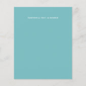 Papier Mariage BUDGET Inviter Turquoise Rose Gold Abstrai (Dos)