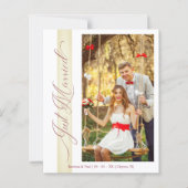 Papier Mariage Budget Juste Marié Main Lettre Photo (Devant)