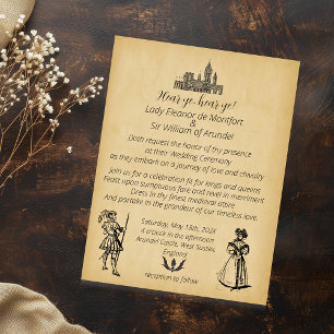 Papier MARIAGE Budget Médiéval Renaissance Faux Parchemin