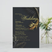Papier Mariage Budget Merveilleux Black Et Gold Fermes (Debout devant)